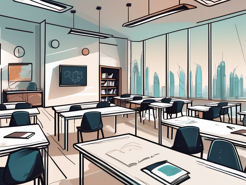 A classroom setting in dubai