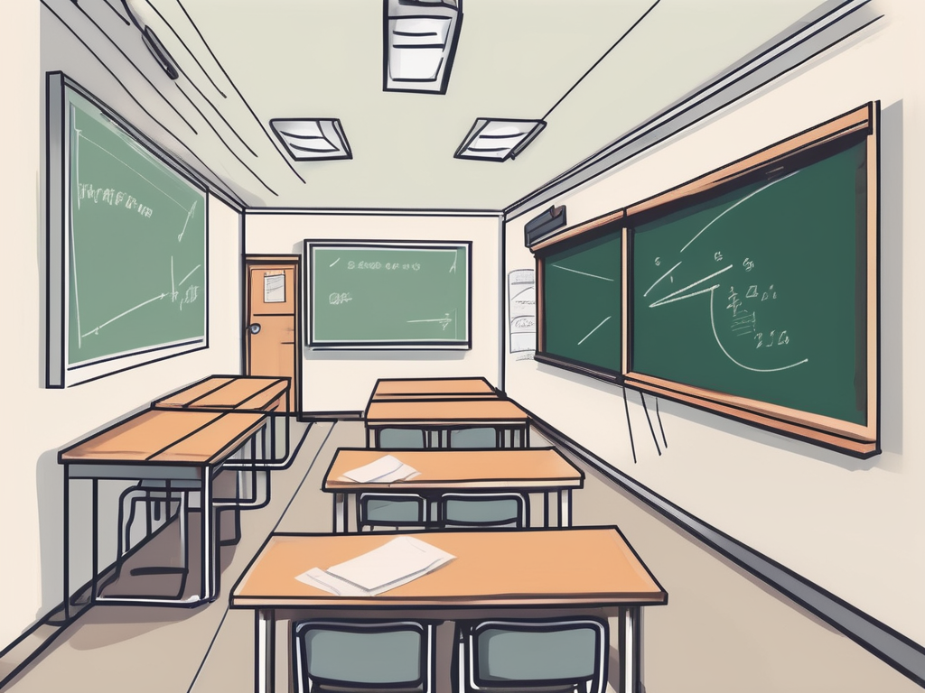 A classroom setting in hong kong featuring teaching aids