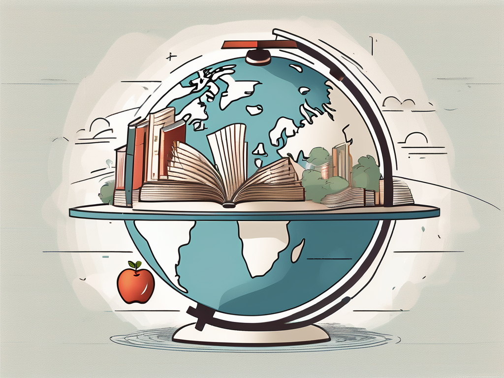 A globe with a pathway leading from a general international location to vietnam