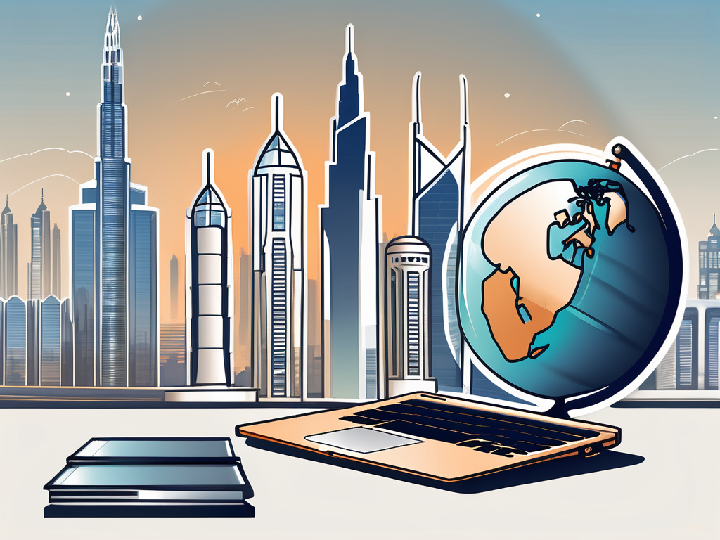 Four distinct icons representing professional development opportunities in dubai