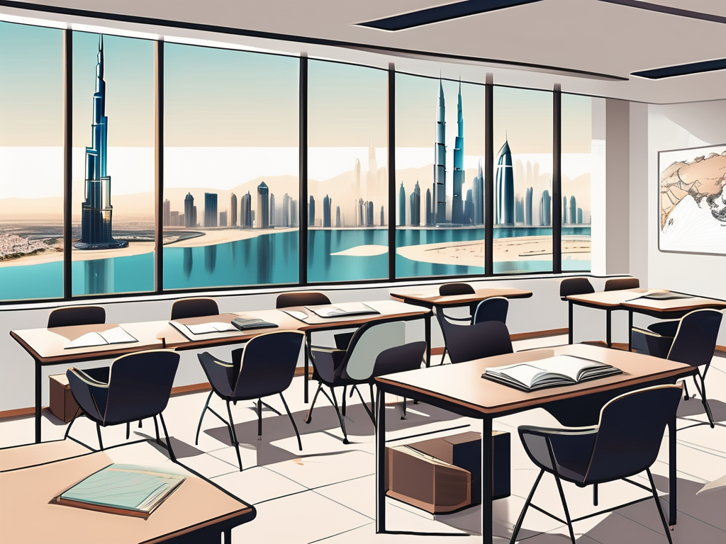 A classroom with an international flair