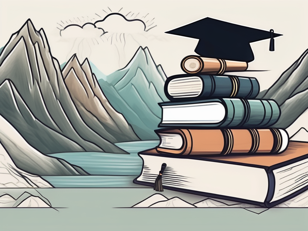 A classroom setting in thailand with various educational tools and obstacles symbolizing challenges