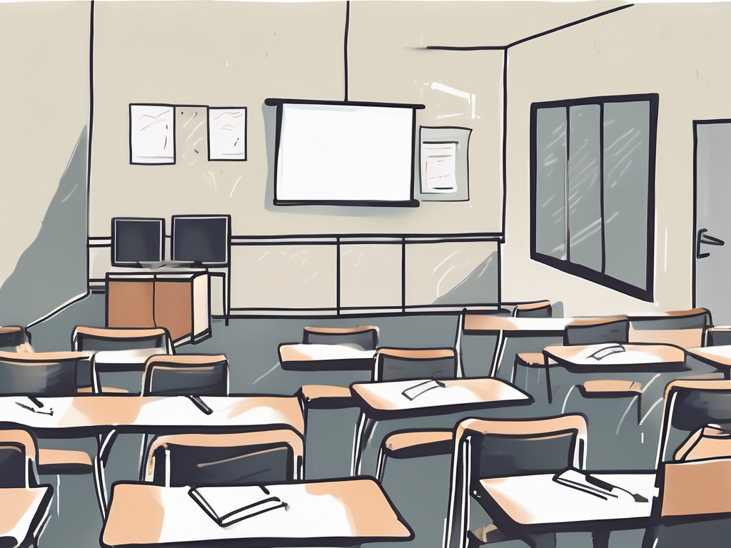 A classroom setting in dubai with teaching aids and materials