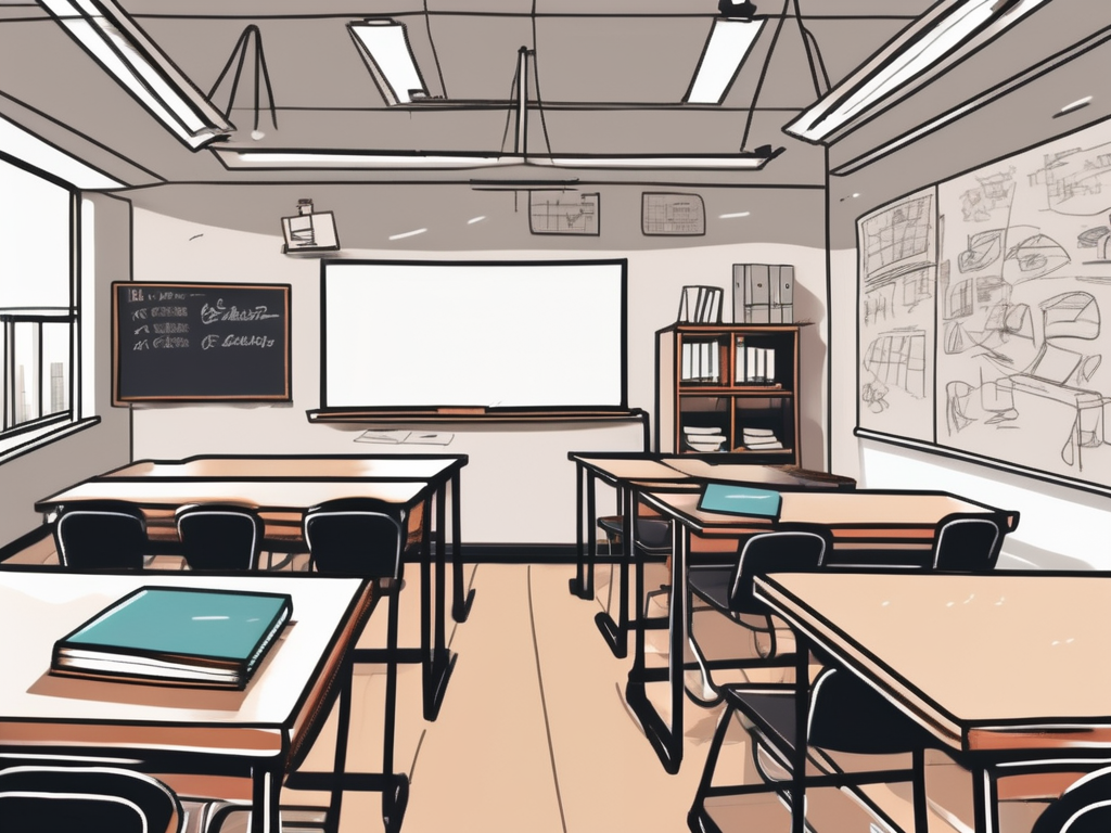 A well-organized classroom setting in hong kong