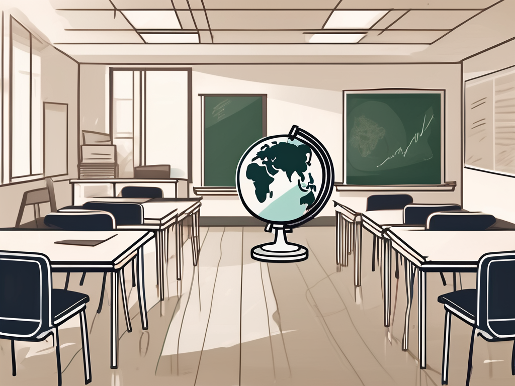 A classroom setting in malaysia with a few empty chairs