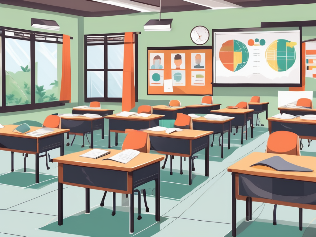 A well-organized classroom setting in malaysia