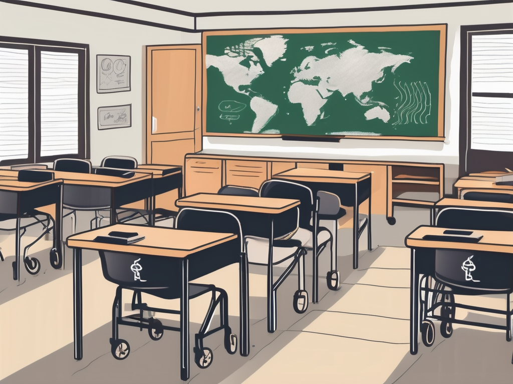 A classroom setting in thailand