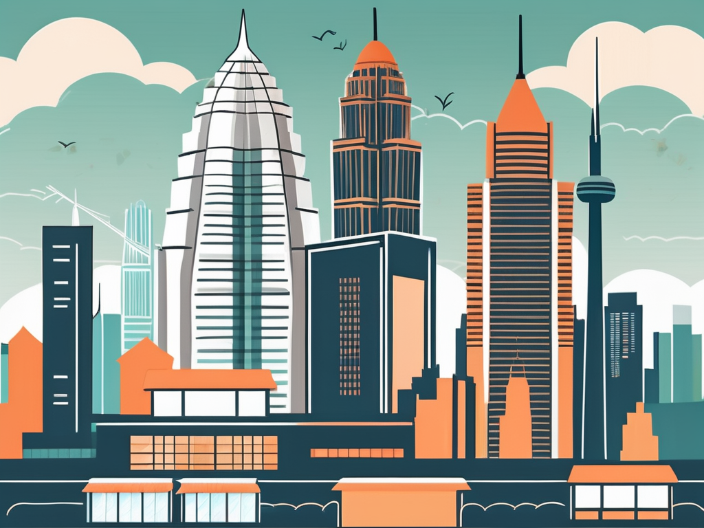 A malaysian city skyline