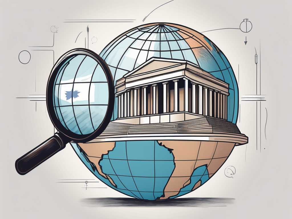 A globe focused on argentina