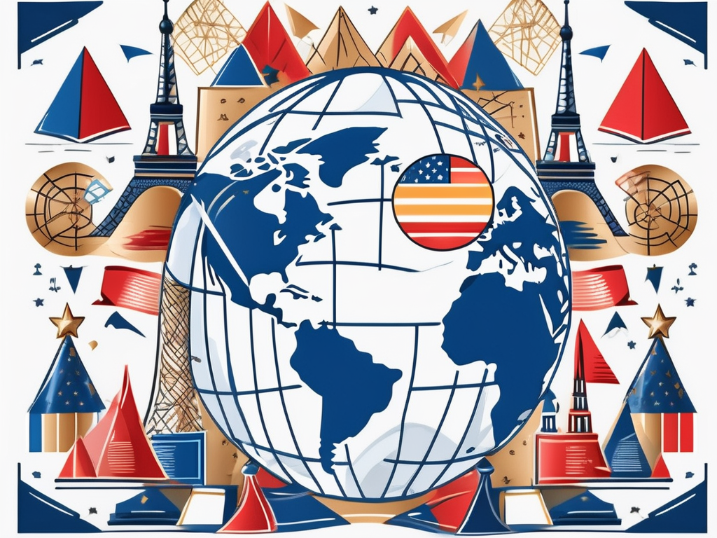 A globe with graduation cap on top