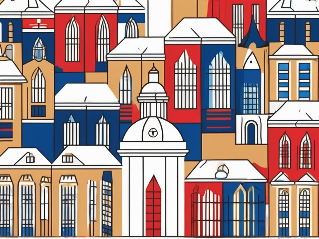 A diverse array of university buildings from around the world