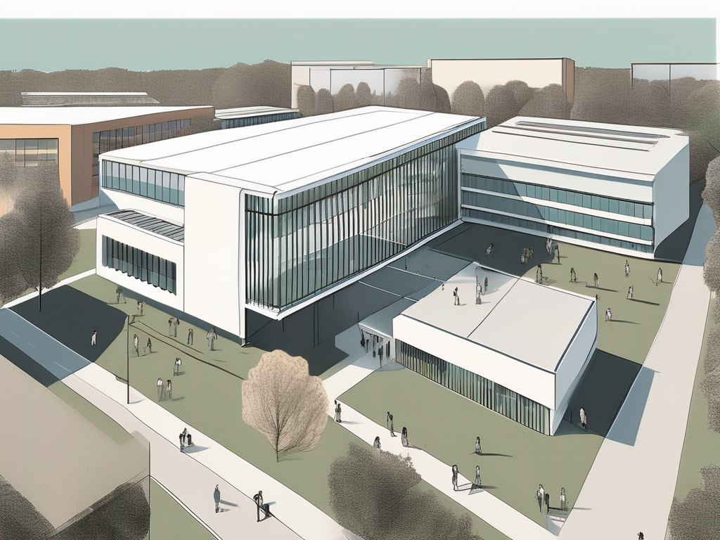 The international school of basel's campus with various educational facilities like a library