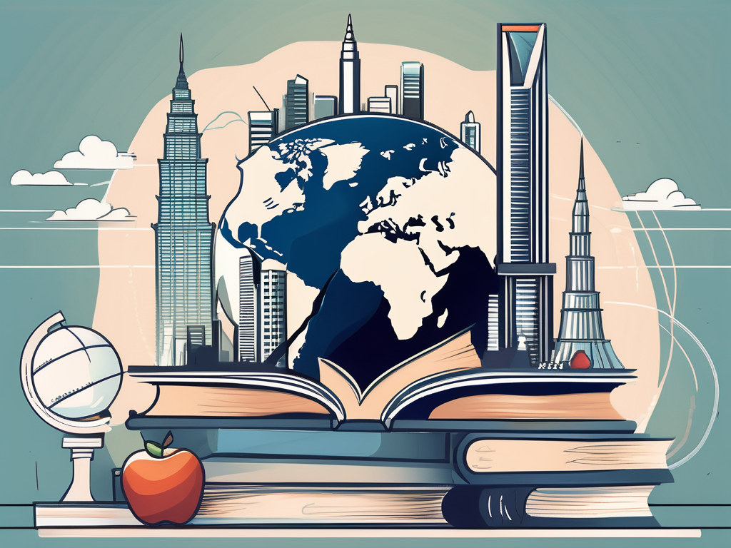 A bustling bangkok cityscape with recognizable landmarks