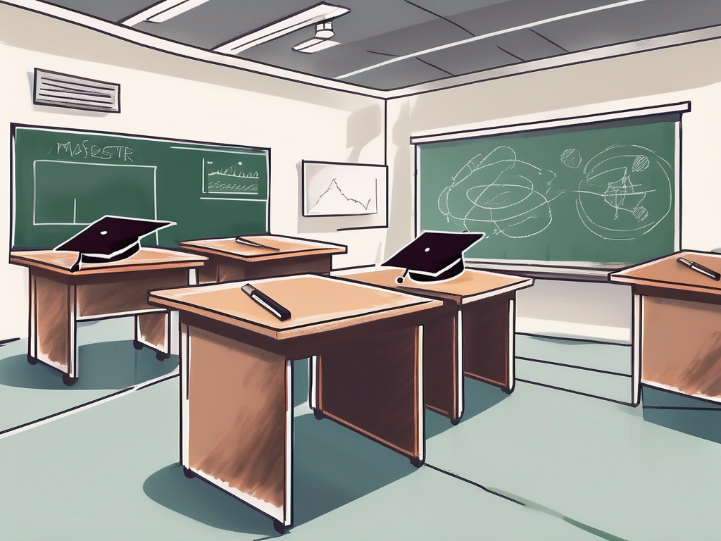 A classroom environment in singapore featuring various teaching aids