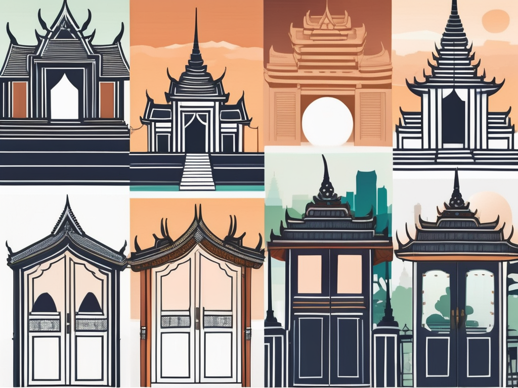 Five different doors