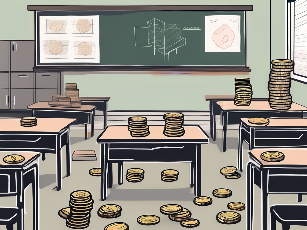 A classroom scene in bangkok with a chalkboard