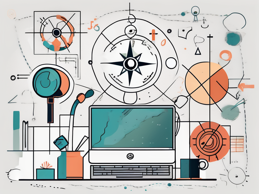 A classroom scene with various symbols representing the skills mentioned