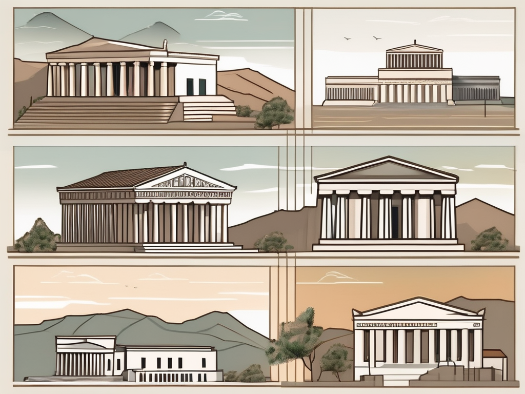 Five different school buildings