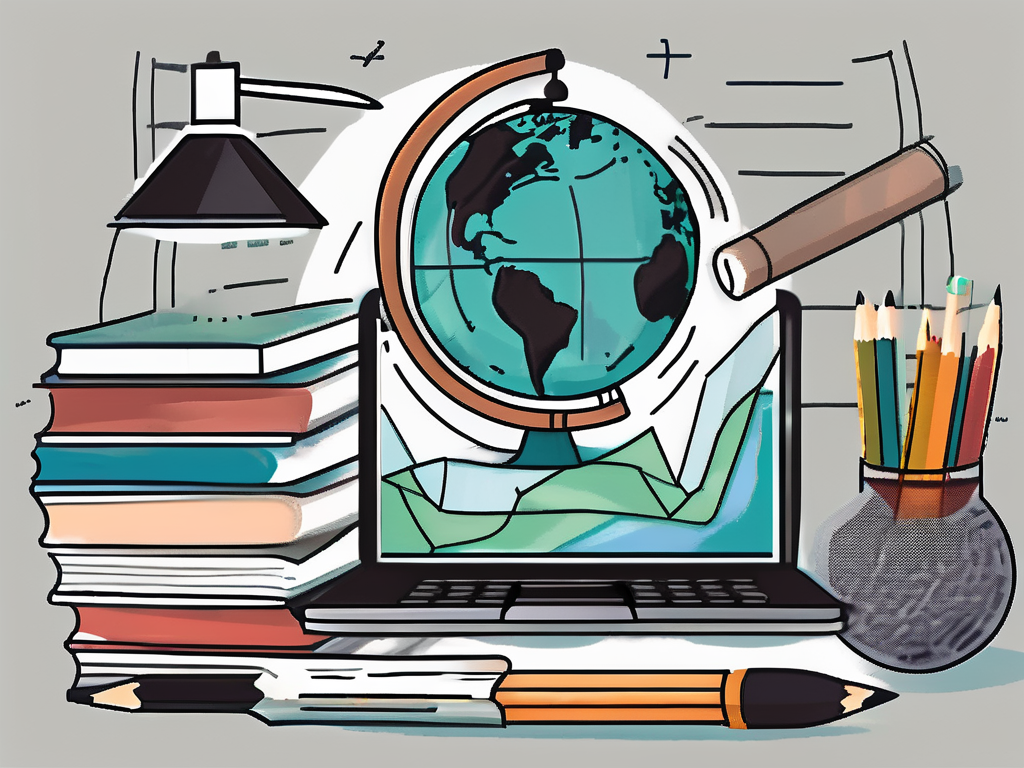 A classroom with diverse cultural symbols representing dubai