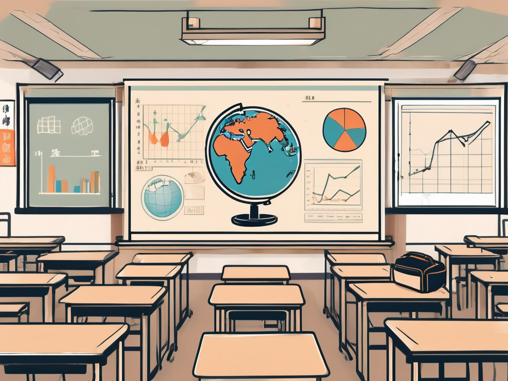 A thai baht symbol incorporated into a skyline of bangkok