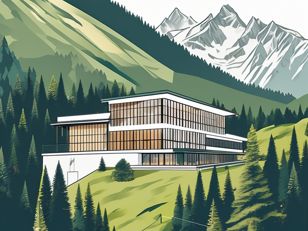 The lyceum alpinum zuoz nestled in the swiss alps