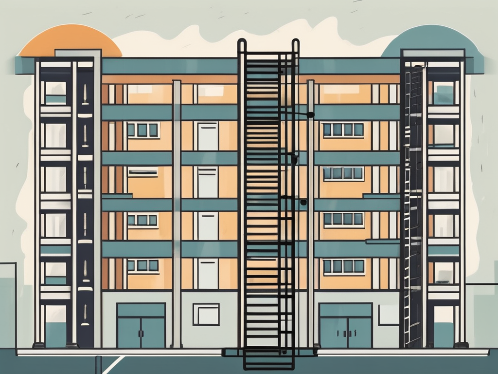 A ladder with seven steps