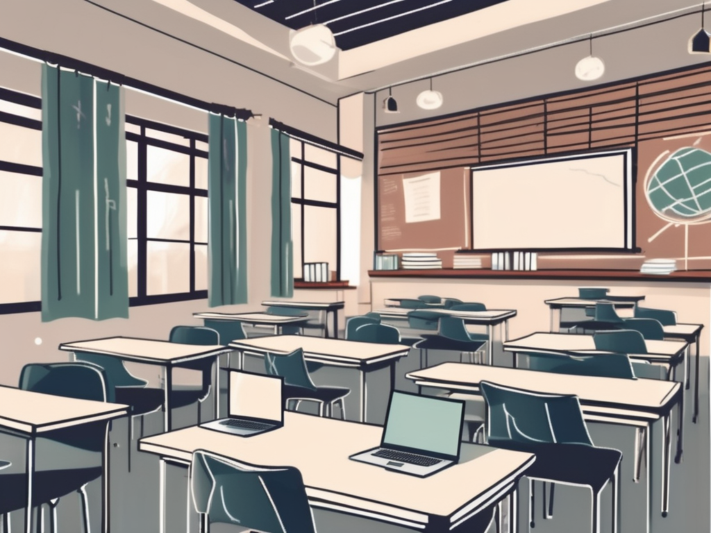 A classroom setting in an international school in china